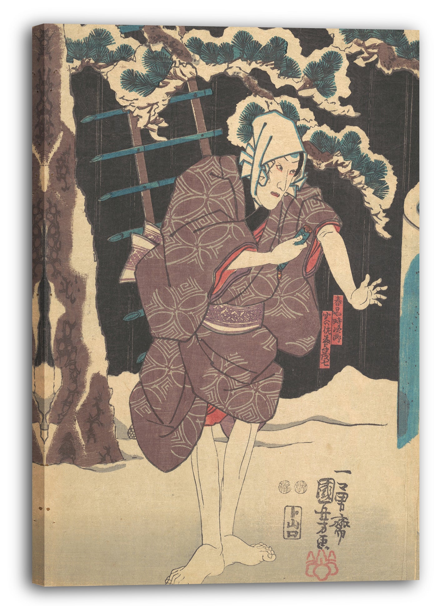 Leinwandbild Utagawa Kunisada - Motiv aus einem Druck