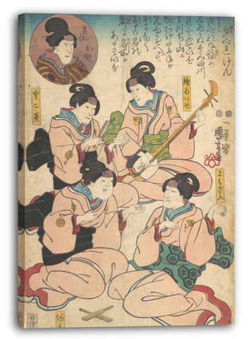 Leinwandbild Utagawa Kuniyoshi - Motiv aus einem Druck
