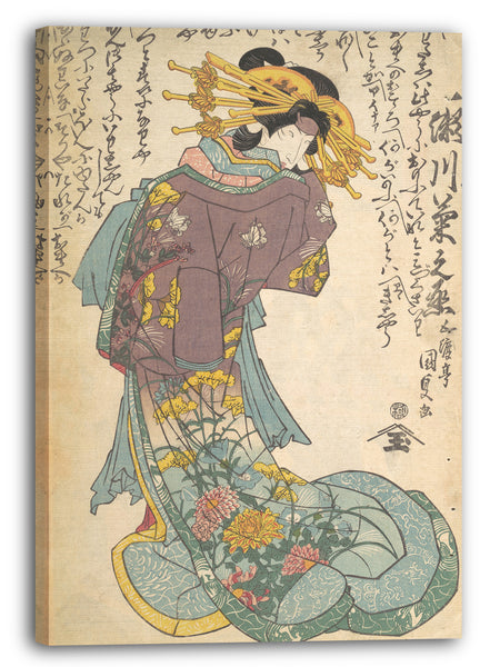 Leinwandbild Utagawa Kunisada - Motiv aus einem Druck
