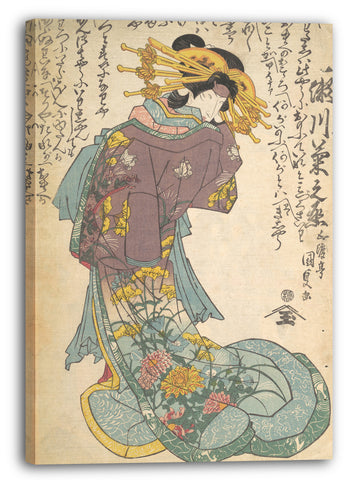 Leinwandbild Utagawa Kunisada - Motiv aus einem Druck