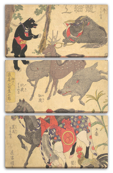 Leinwandbild Utagawa Kunisada - Motiv aus einem Druck