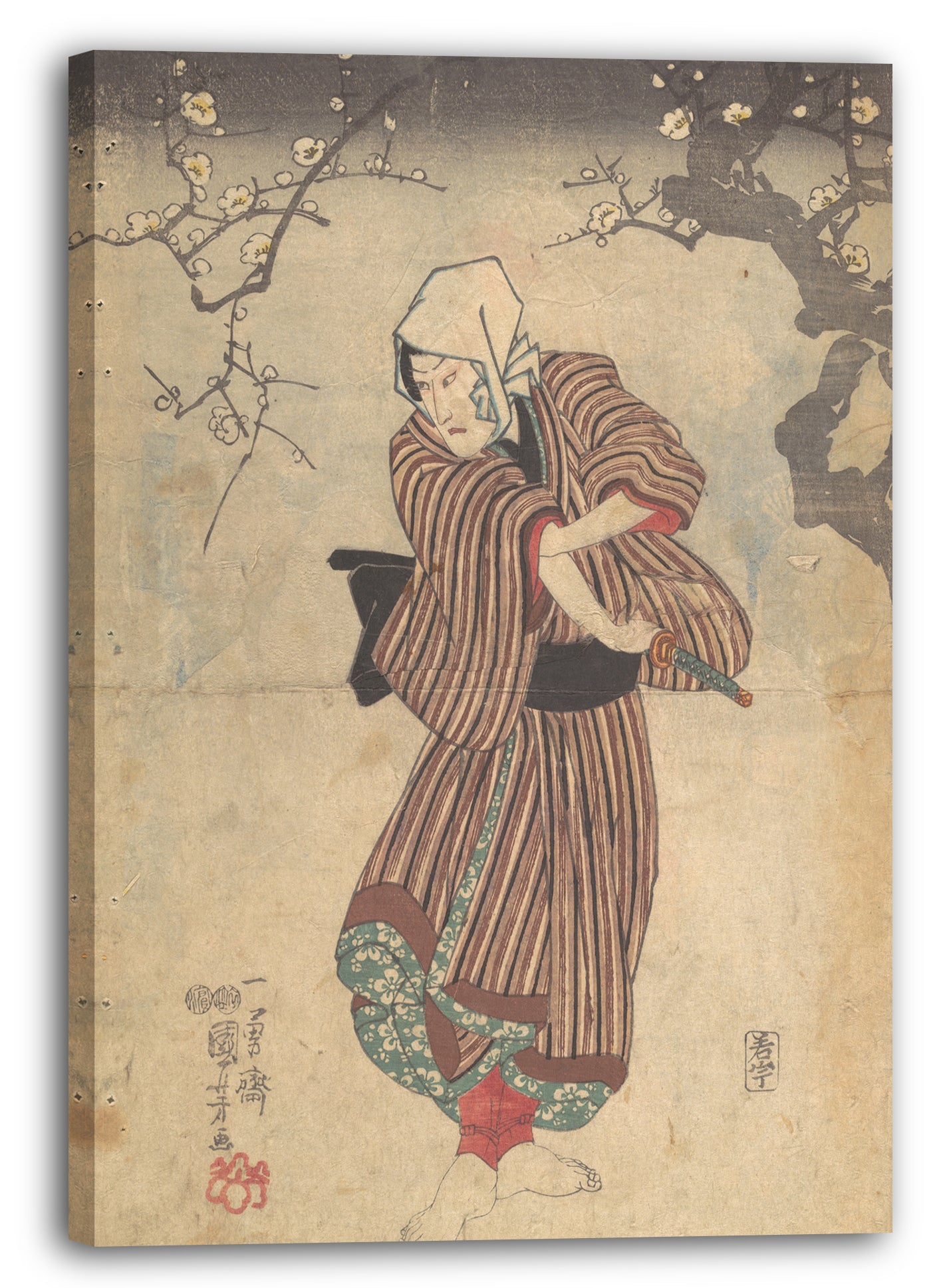 Leinwandbild Utagawa Kuniyoshi - Motiv aus einem Druck