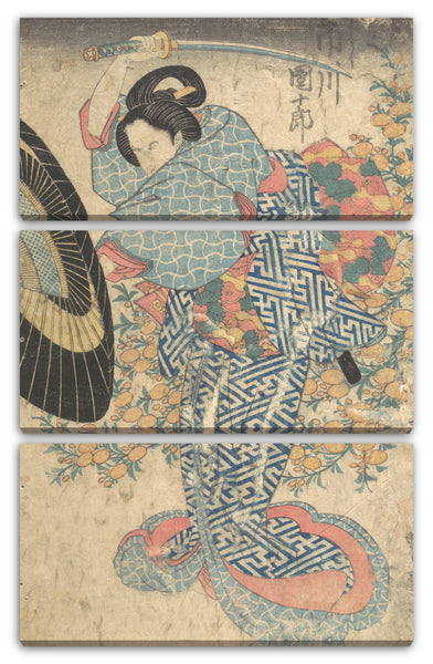 Leinwandbild Utagawa Kunisada - Motiv aus einem Druck