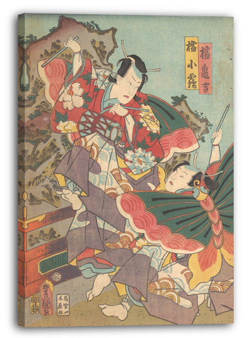 Leinwandbild Utagawa Kunisada - Motiv aus einem Druck