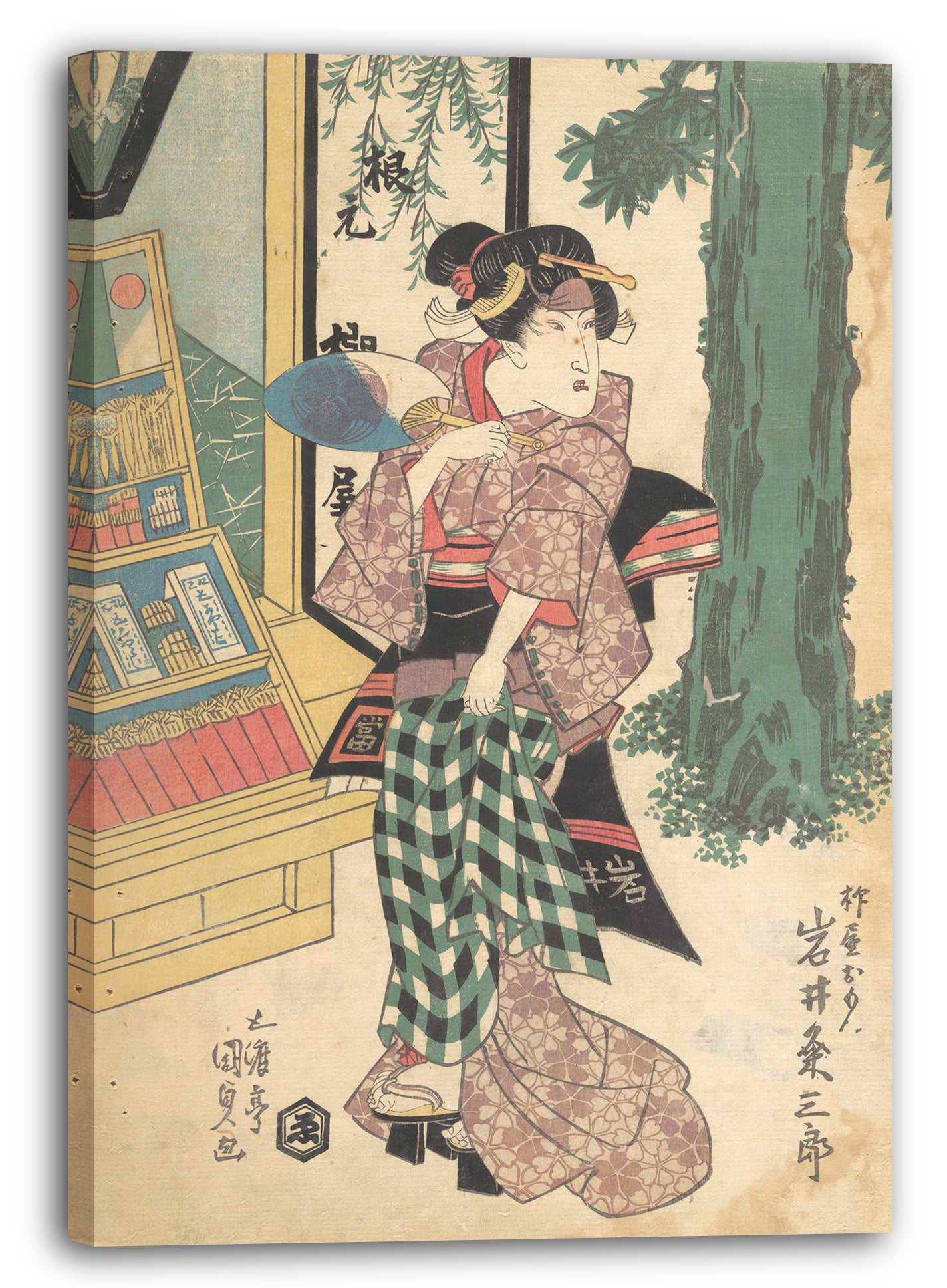 Leinwandbild Utagawa Kunisada - Motiv aus einem Druck