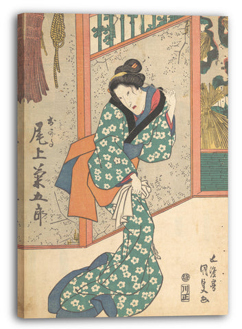 Leinwandbild Utagawa Kunisada - Motiv aus einem Druck
