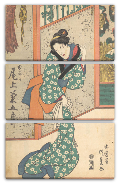 Leinwandbild Utagawa Kunisada - Motiv aus einem Druck