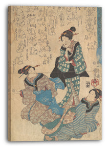 Leinwandbild Utagawa Kuniyoshi - Motiv aus einem Druck