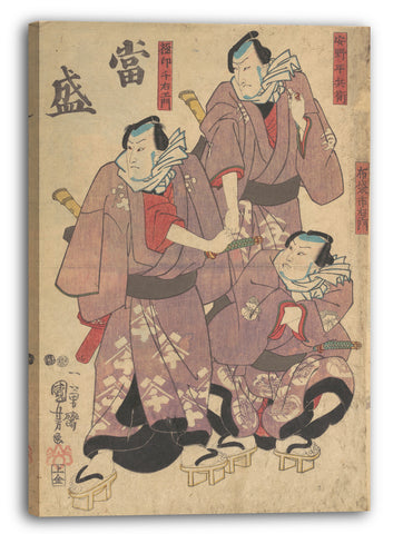 Leinwandbild Utagawa Kuniyoshi - Motiv aus einem Druck