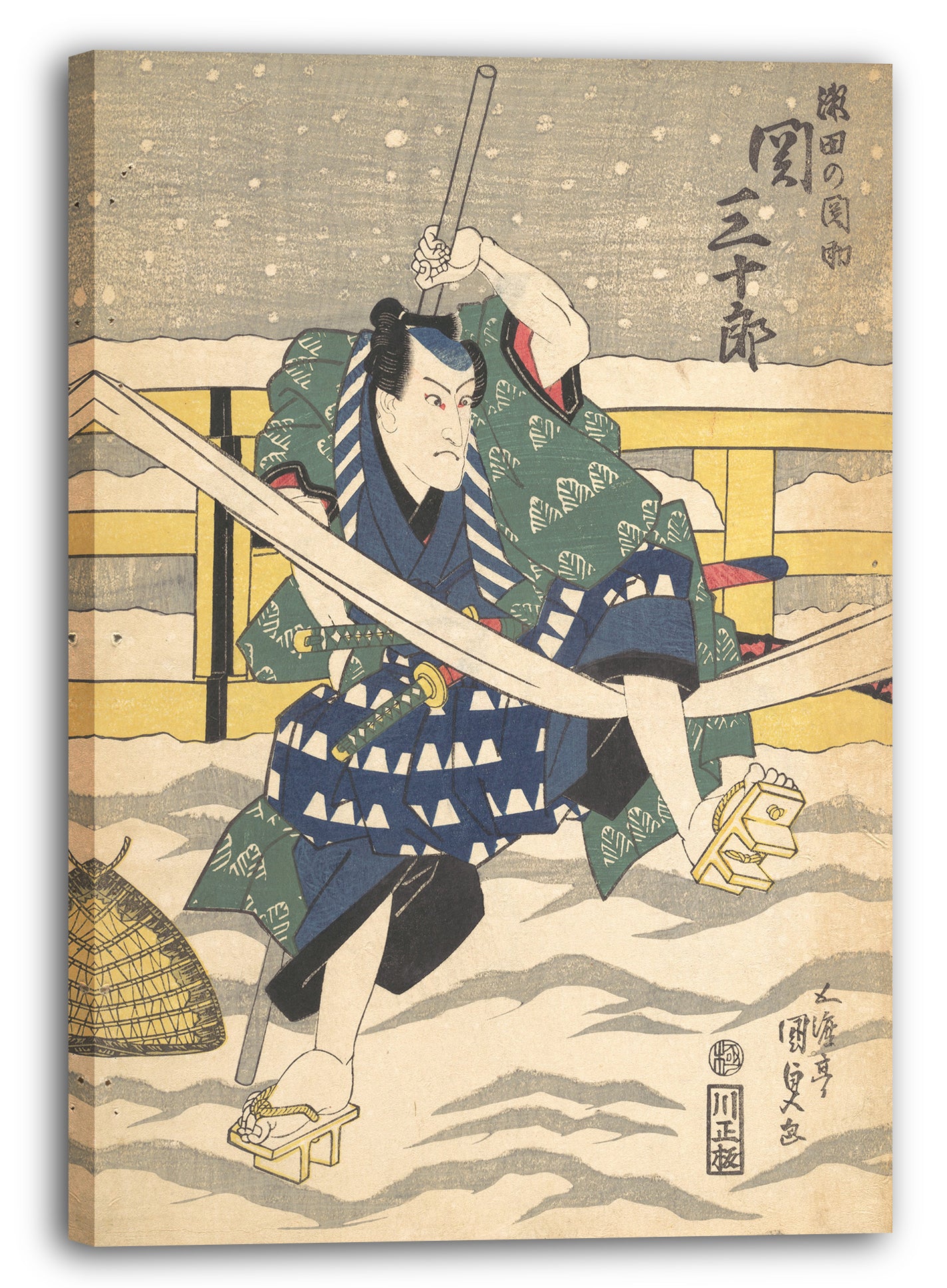 Leinwandbild Utagawa Kunisada - Motiv aus einem Druck