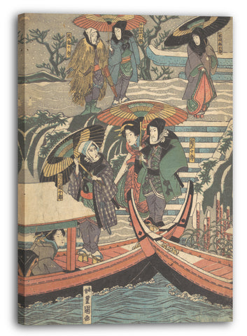 Leinwandbild Utagawa Kunisada - Motiv aus einem Druck