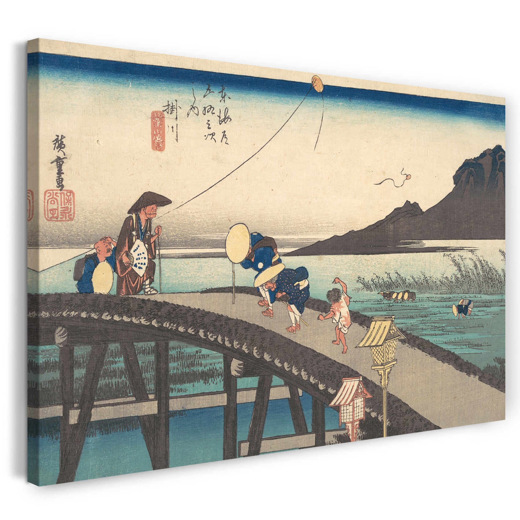 Leinwandbild Utagawa Hiroshige - Kakegawa, Akihasan Empo