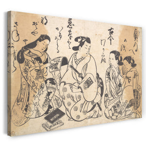 Leinwandbild Okumura Masanobu - Motiv aus einem Druck