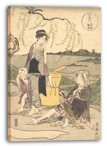 Leinwandbild Utagawa Toyokuni I - Chofu no Tamagawa