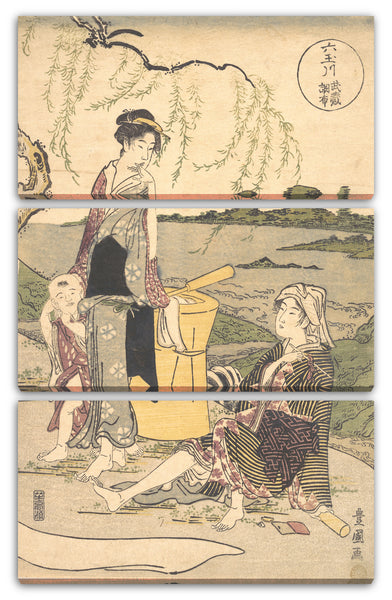 Leinwandbild Utagawa Toyokuni I - Chofu no Tamagawa