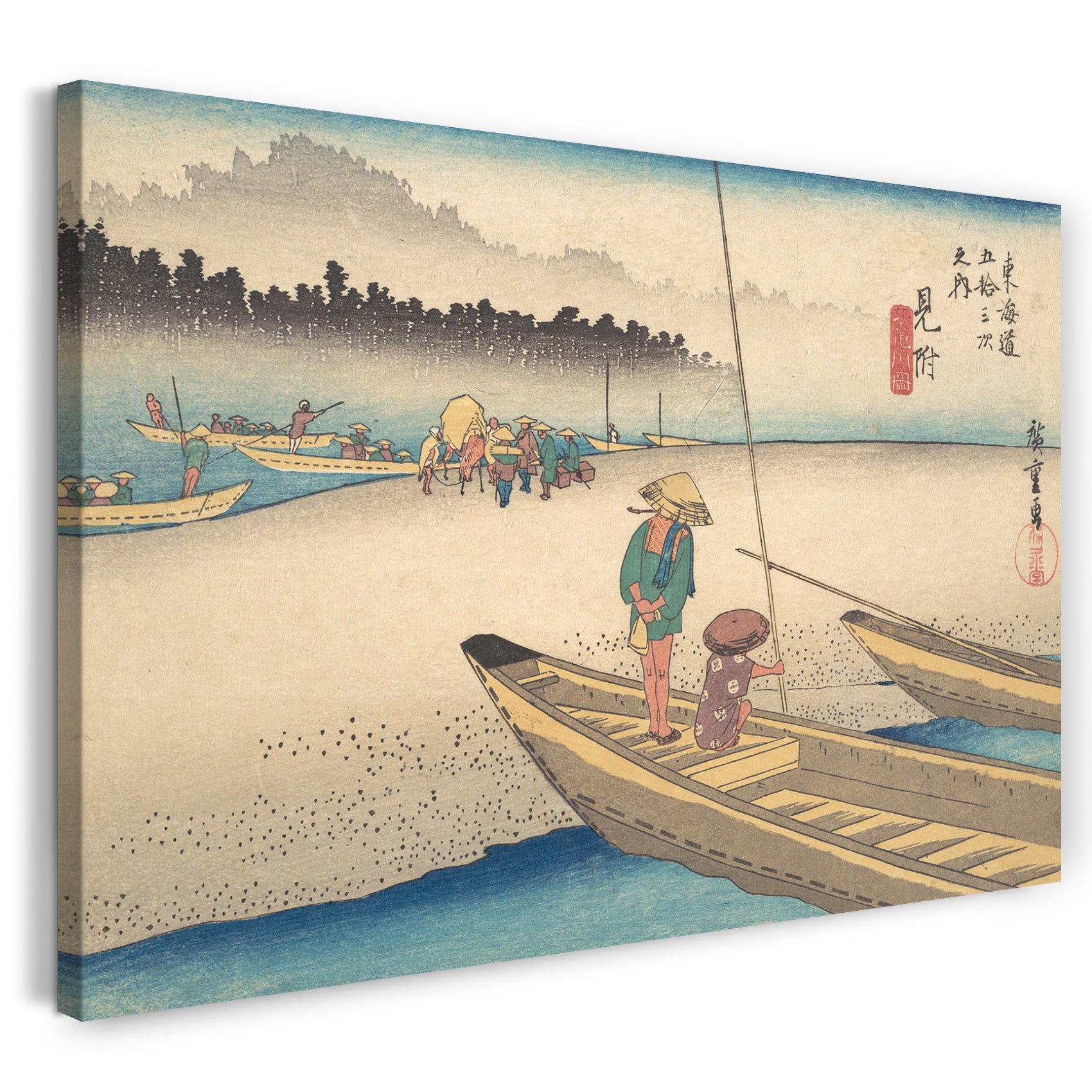 Leinwandbild Utagawa Hiroshige - Mitsukei Tenryugawa
