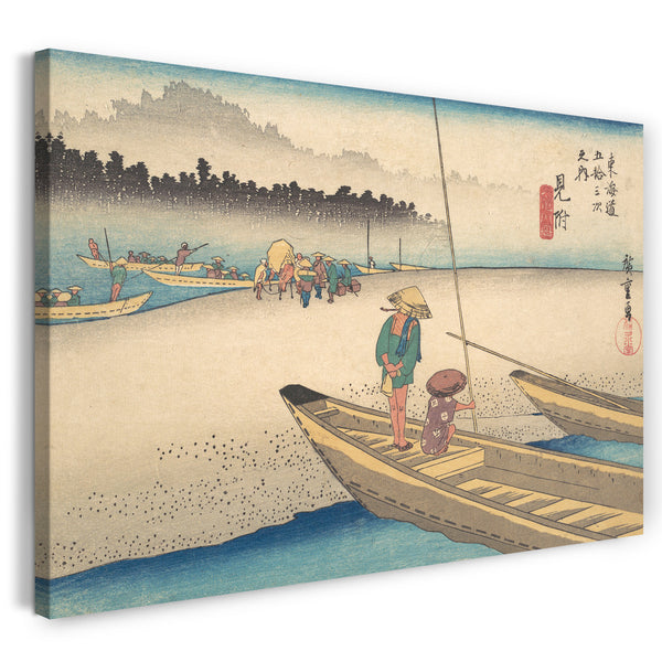 Leinwandbild Utagawa Hiroshige - Mitsukei Tenryugawa