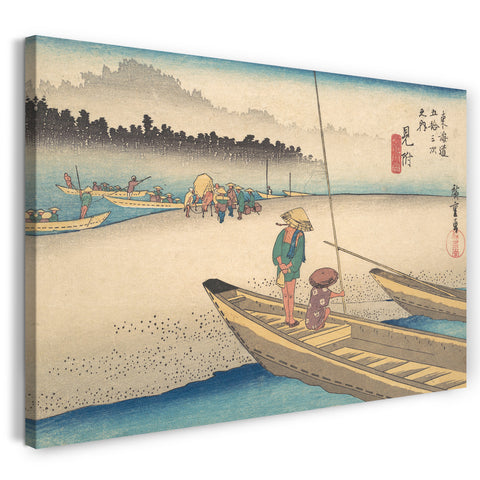 Leinwandbild Utagawa Hiroshige - Mitsukei Tenryugawa