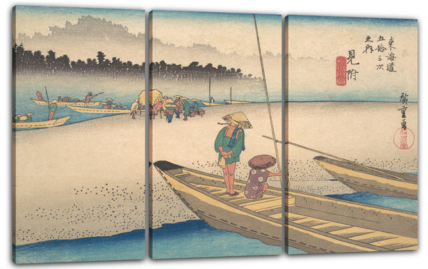 Leinwandbild Utagawa Hiroshige - Mitsukei Tenryugawa