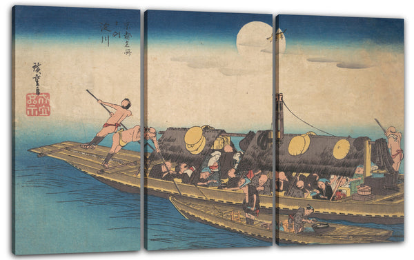 Leinwandbild Utagawa Hiroshige - Yodogawa