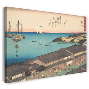 Leinwandbild Utagawa Hiroshige - Shinagawa Station