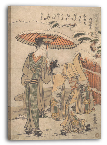 Leinwandbild Isoda Koryūsai - Uchikawa Bosetsu