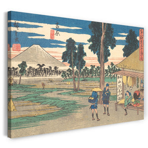 Leinwandbild Utagawa Hiroshige - Yoshiwara