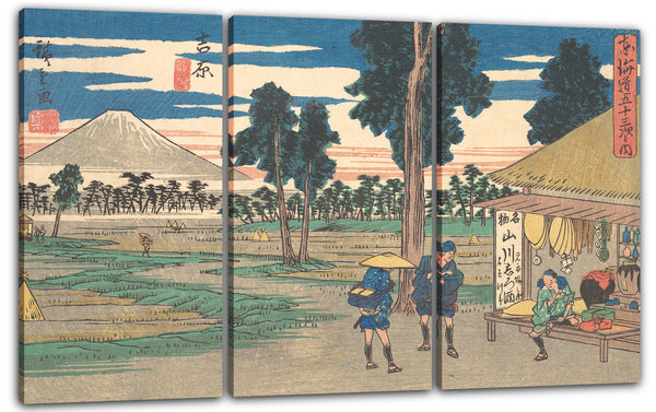 Leinwandbild Utagawa Hiroshige - Yoshiwara