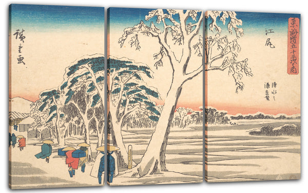 Leinwandbild Utagawa Hiroshige - Ejiri