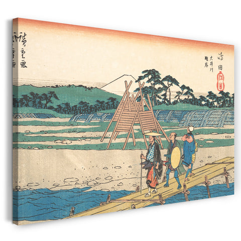 Leinwandbild Utagawa Hiroshige - Shimada