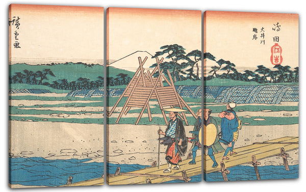 Leinwandbild Utagawa Hiroshige - Shimada