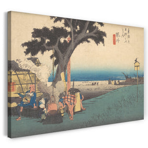 Leinwandbild Utagawa Hiroshige - Fukuroi; De Chaya