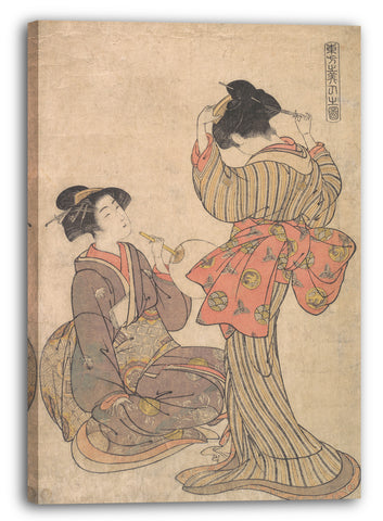 Leinwandbild Kitao Shigemasa - Bild der östlichen Schönheiten