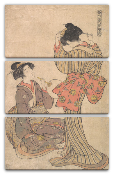 Leinwandbild Kitao Shigemasa - Bild der östlichen Schönheiten