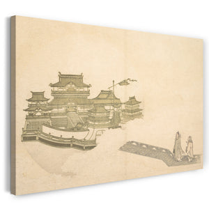 Leinwandbild Kitagawa Utamaro - Der Palast im Mond