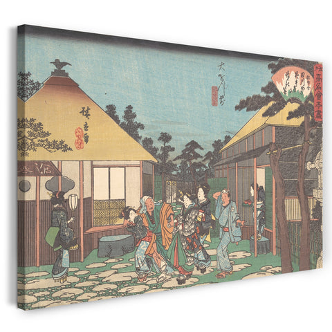 Leinwandbild Utagawa Hiroshige - Daisenji Mae (Tagawaya)