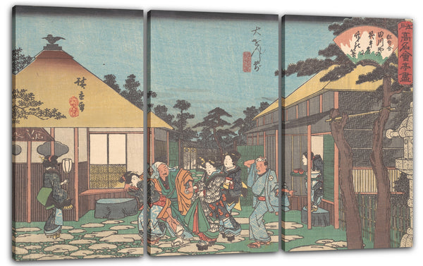 Leinwandbild Utagawa Hiroshige - Daisenji Mae (Tagawaya)