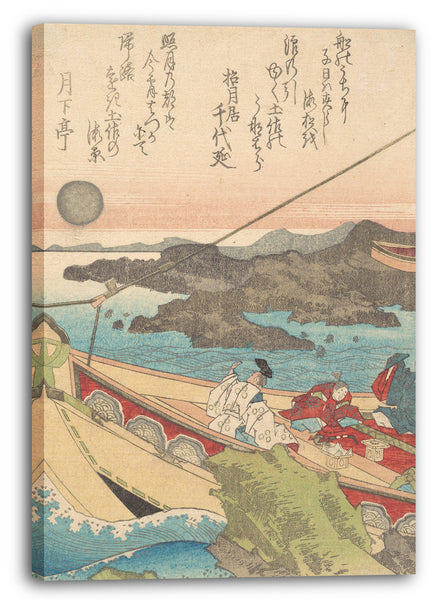 Leinwandbild Totoya Hokkei - Tosa no umi Binnen-Meer in der Nähe von Tosa