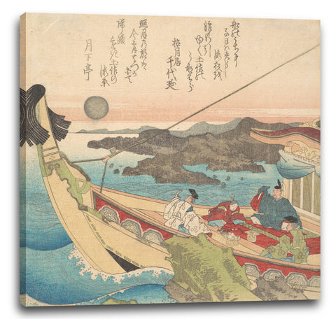 Leinwandbild Totoya Hokkei - Tosa no umi Binnen-Meer in der Nähe von Tosa