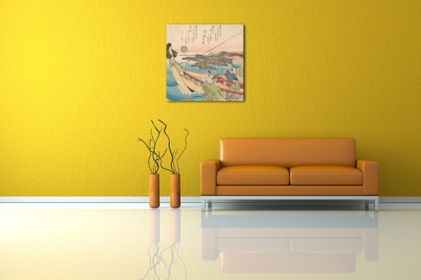 Leinwandbild Totoya Hokkei - Tosa no umi Binnen-Meer in der Nähe von Tosa