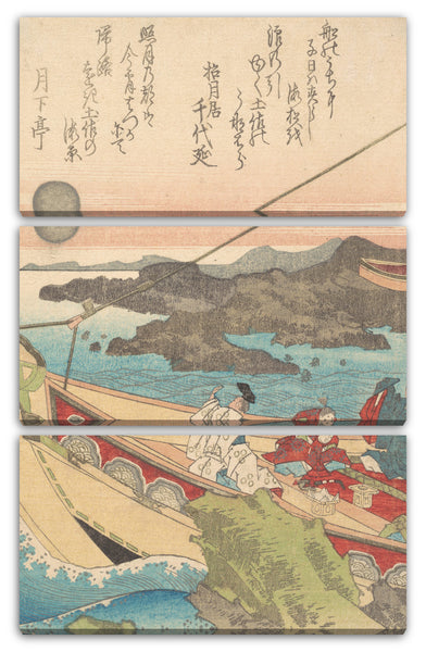 Leinwandbild Totoya Hokkei - Tosa no umi Binnen-Meer in der Nähe von Tosa
