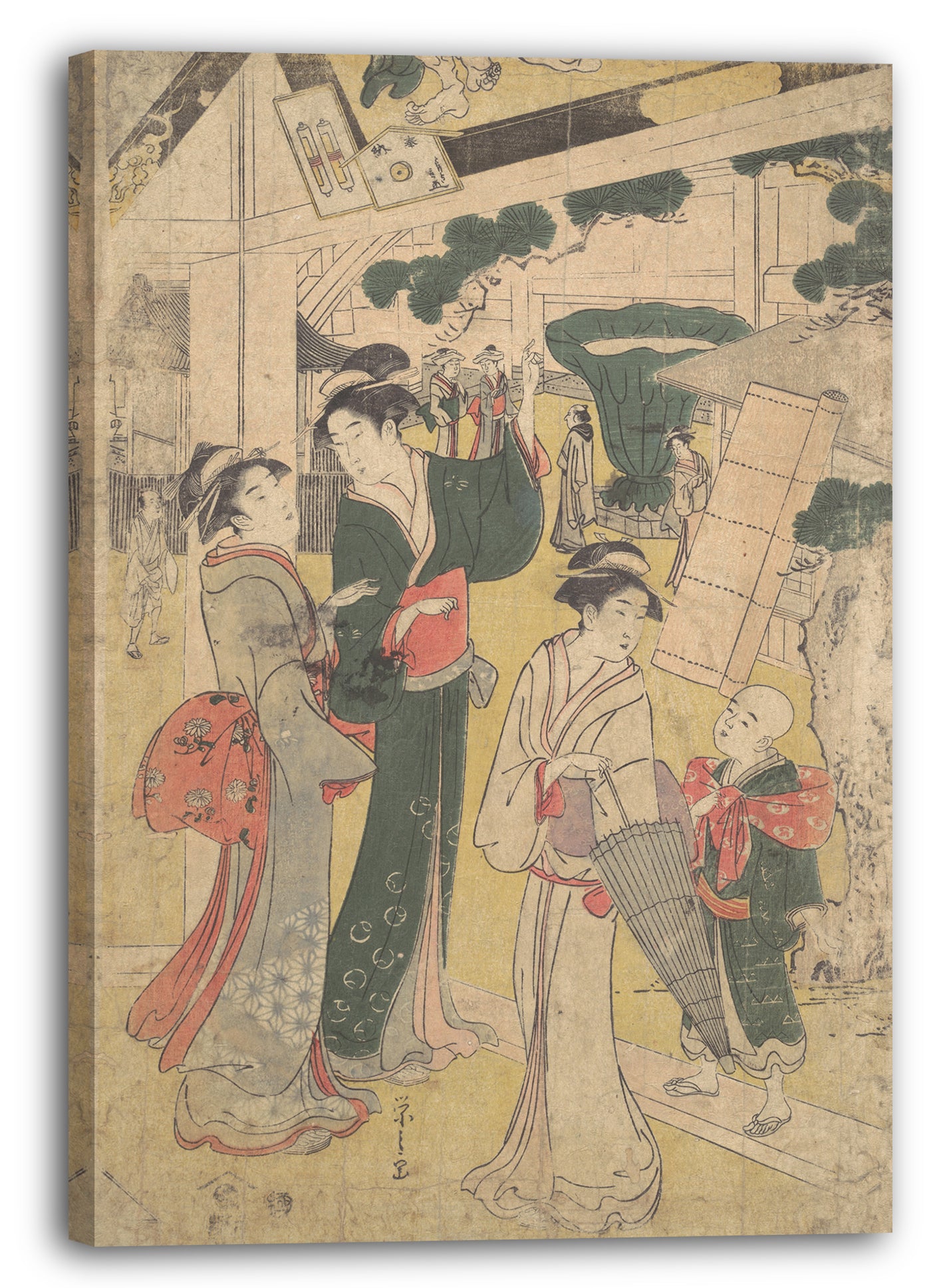 Leinwandbild Chōbunsai Eishi - Motiv aus einem Druck