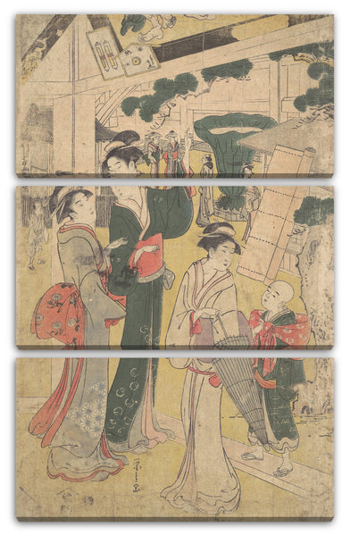 Leinwandbild Chōbunsai Eishi - Motiv aus einem Druck