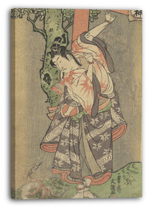 Leinwandbild Ippitsusai Bunchō - Portrait eines Schauspielers