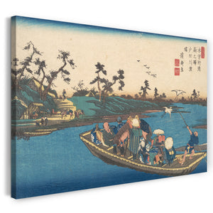 Leinwandbild Keisai Eisen - Warabi no Eki, Todogawa Watashi