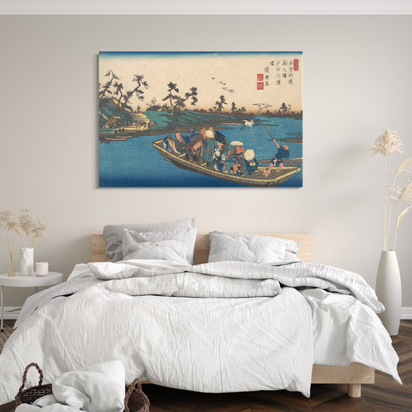 Leinwandbild Keisai Eisen - Warabi no Eki, Todogawa Watashi