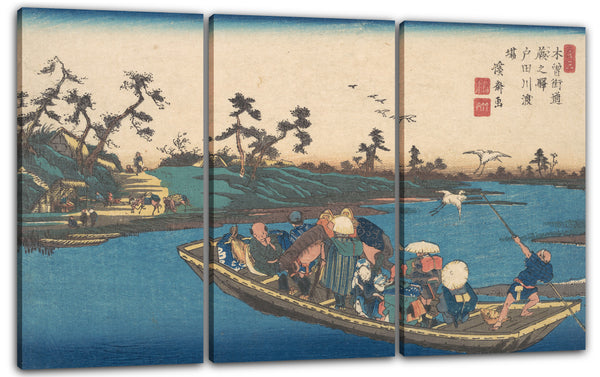 Leinwandbild Keisai Eisen - Warabi no Eki, Todogawa Watashi