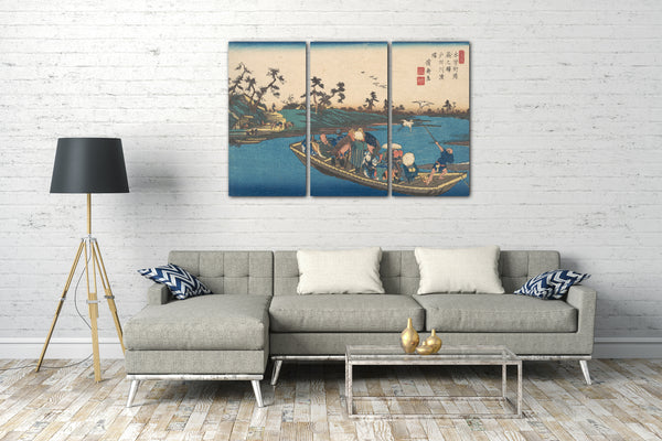 Leinwandbild Keisai Eisen - Warabi no Eki, Todogawa Watashi