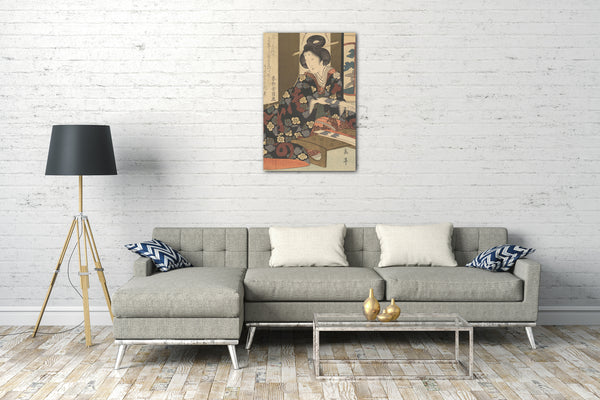 Leinwandbild Yashima Gakutei - Motiv aus einem Druck