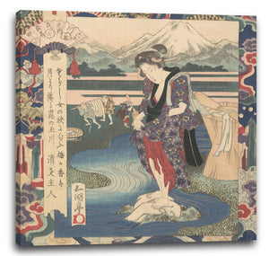 Leinwandbild Yashima Gakutei - Motiv aus einem Druck